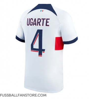 Paris Saint-Germain Manuel Ugarte #4 Replik Auswärtstrikot 2023-24 Kurzarm